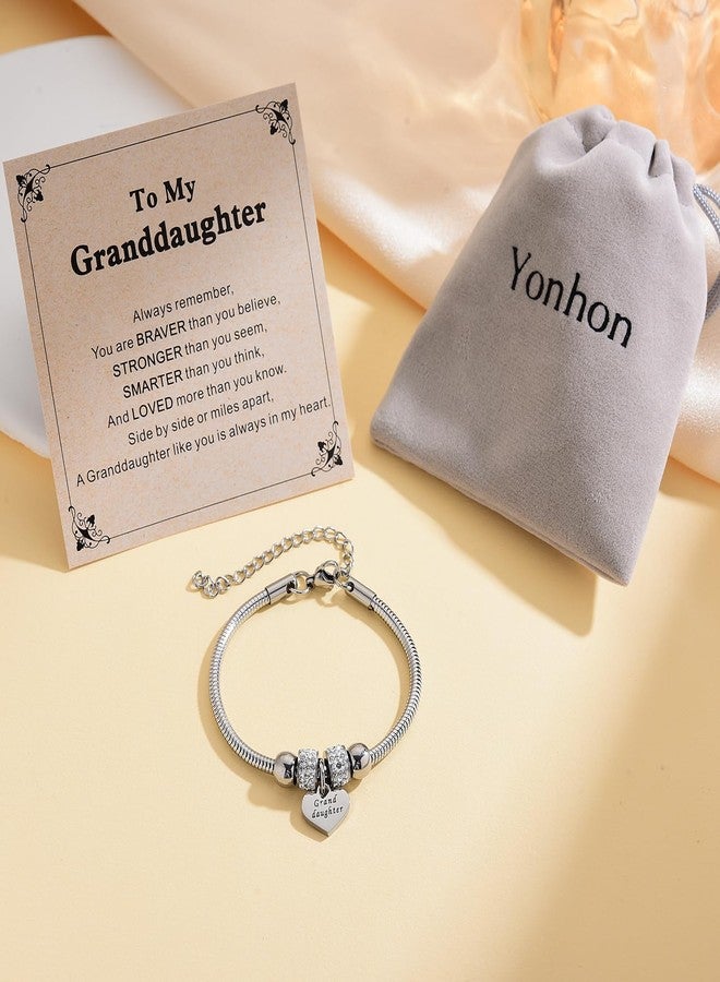 Yonhon To My Granddaughter Bracelets Gift from grandma, Granddaughter Bracelets Gift - Image 5