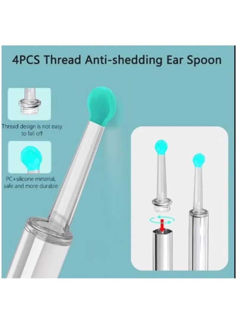 Ear Wax Removal Kit -Visible Ear Wax Remover with Camera,Otoscope with Light, Ear Cleaner with 8 Ear Pickers+6 Ear Scoops, Wireless Ear Wax Remover for iOS, Android Phones,WiFi visual otoscope Ear Wax - Image 4