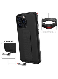 MARVN iPhone 15 Pro Max Case By Marvn Special Case  – Black, Full Shockproof Protection, Slim Design, Retractable Kickstand, MagSafe Compatibility, Raised Camera & Screen Protection  - Image 3