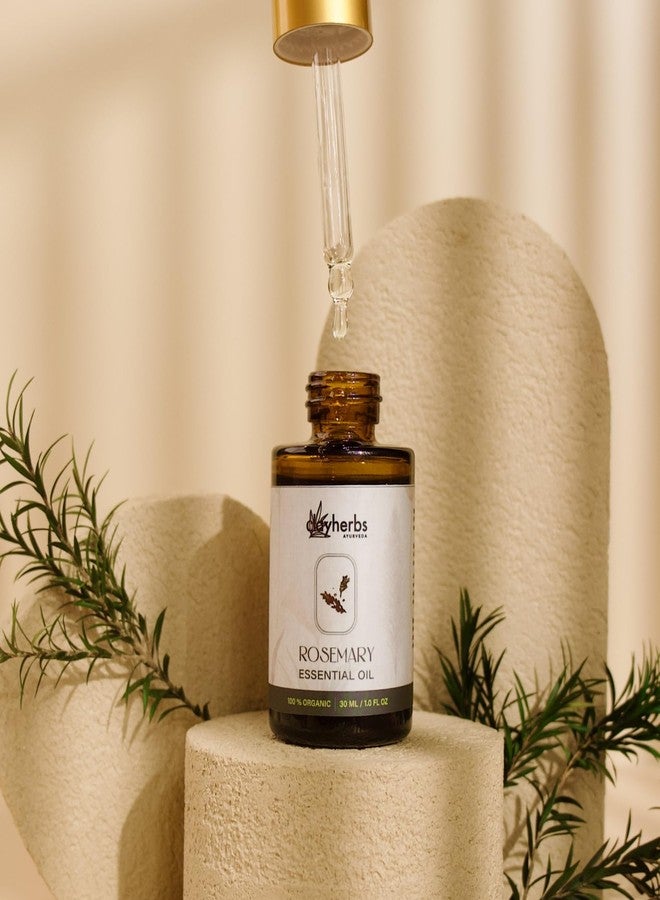 Clayherbs 100% Pure 30ml Rosemary Essential Oil for Hair Growth, Skin & Diffuser - Therapeutic Grade, Steam Distilled Rosemary Oil for Scalp Massage & Aromatherapy - Image 3
