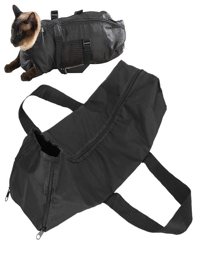 Mrisata Cat Grooming Bag Cat Shower Bag 49x26cm Cat Grooming Bathing Restraint Bag No Scratching Pet Cat Washing Shower Bath Bag - Image 1