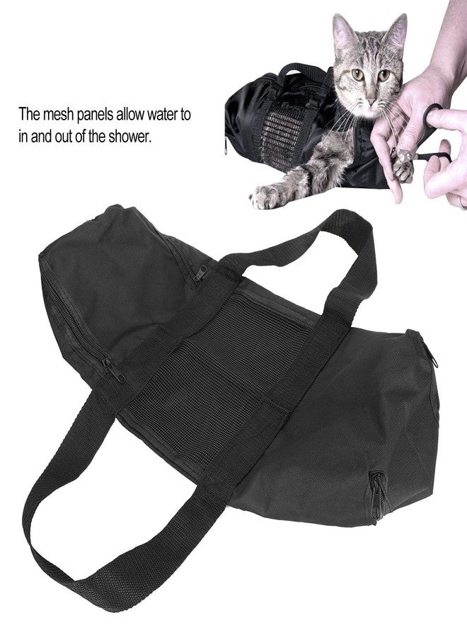 Mrisata Cat Grooming Bag Cat Shower Bag 49x26cm Cat Grooming Bathing Restraint Bag No Scratching Pet Cat Washing Shower Bath Bag - Image 3