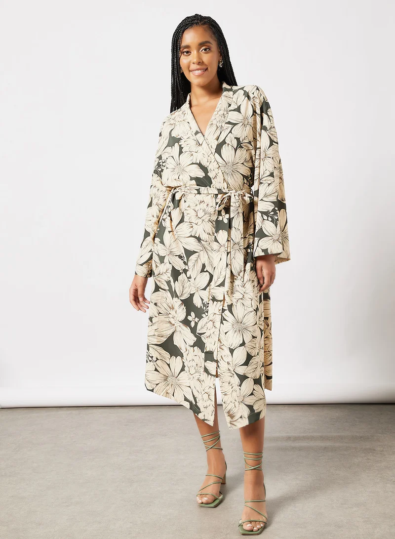 MANGO Floral Print Dress
