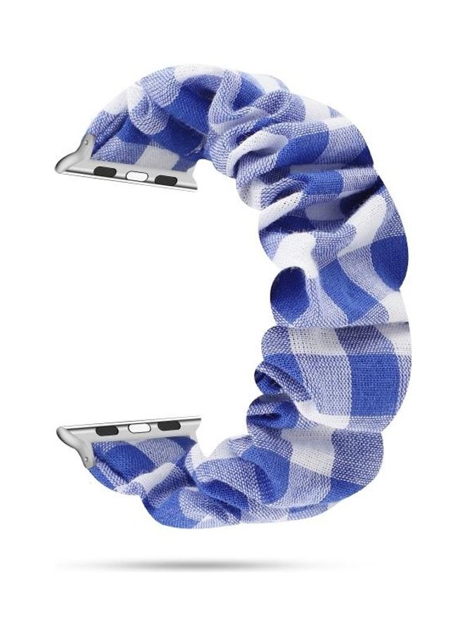 NIBEMINENT Ethnic Replacement Watchband For Apple Watch Series 1/2/3/4/5/6/7/SE 42/44/45mm Blue - Image 2