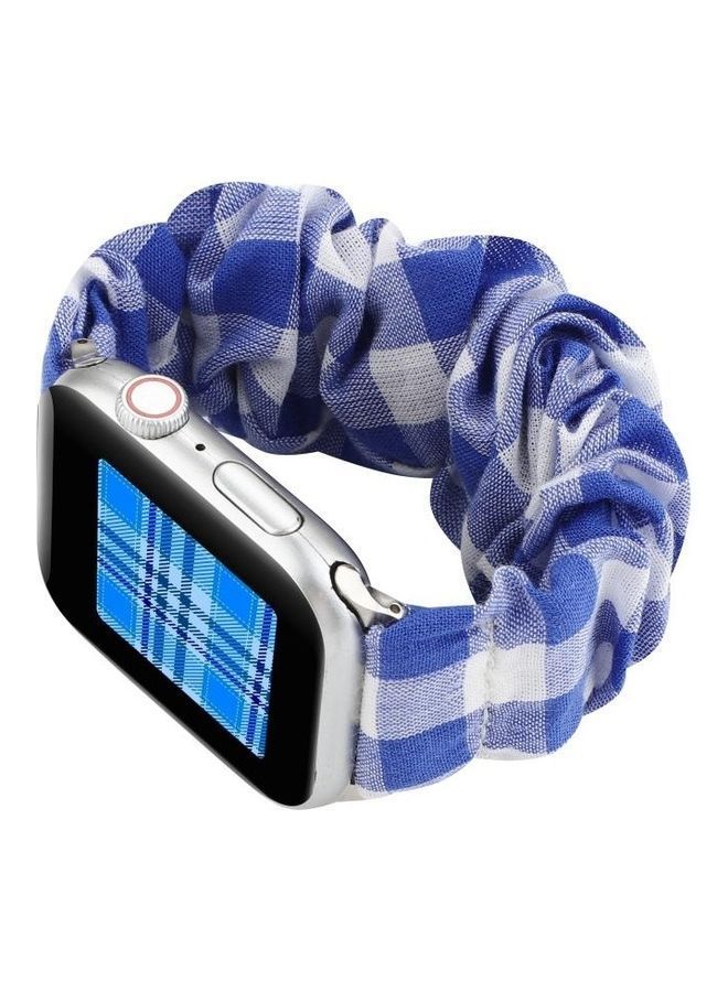 NIBEMINENT Ethnic Replacement Watchband For Apple Watch Series 1/2/3/4/5/6/7/SE 42/44/45mm Blue - Image 5
