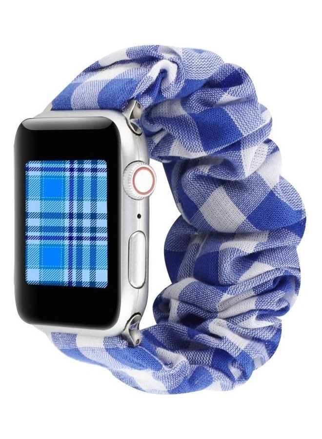 NIBEMINENT Ethnic Replacement Watchband For Apple Watch Series 1/2/3/4/5/6/7/SE 42/44/45mm Blue - Image 4
