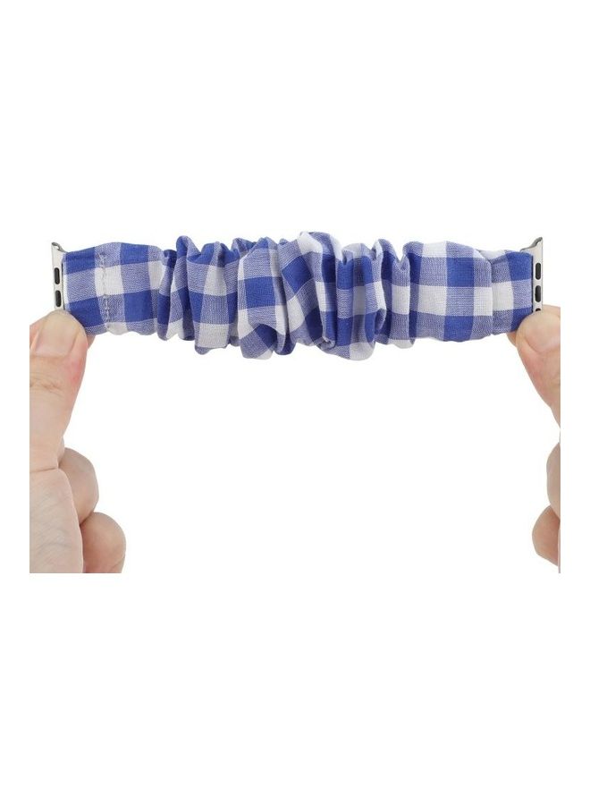 NIBEMINENT Ethnic Replacement Watchband For Apple Watch Series 1/2/3/4/5/6/7/SE 42/44/45mm Blue - Image 3