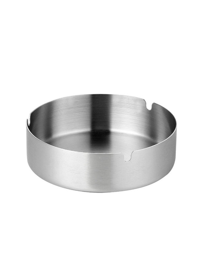 Durable Stainless Steel Ashtray for Outdoor Patio Waterproof Anti-fall Ashtrays with 3 Cigarettes Holder Hole For Smoker Indoor Office Desk Decor Ash Holder Organizar - Image 1