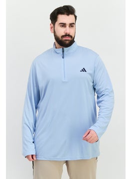 Men Sportswear Fit Long Sleeve Training Sweatshirts, Dusty Blue