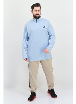 Adidas Men Sportswear Fit Long Sleeve Training Sweatshirts, Dusty Blue  - Image 4