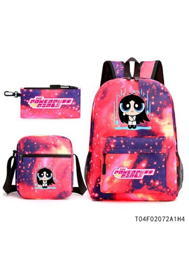 Generic Anime style exquisite backpack three-piece set, creative design, easy storage - 1019  - Image 1
