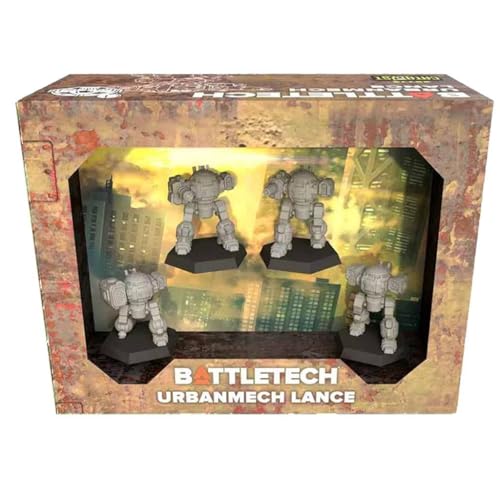 Catalyst Game Labs BattleTech UrbanMech Lance Force Pack Miniatures Wargame for 2 Players Ages 14 15 Hour Play Time Classic Mech Warfare Collection by Catalyst Game Labs Grey - Image 1