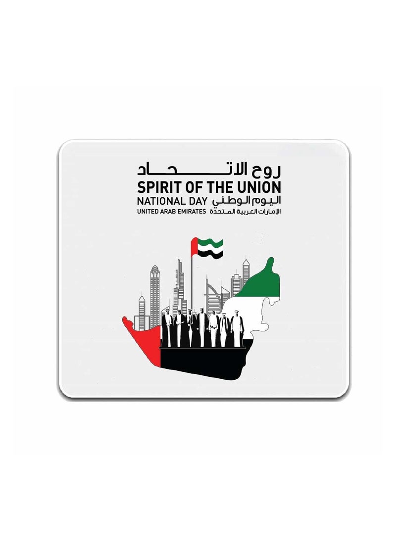 PRINTSHOP4ME Mouse pad with Printed theme design for Celebrating UAE  National Day or Flag day (Design 3) - Image 1