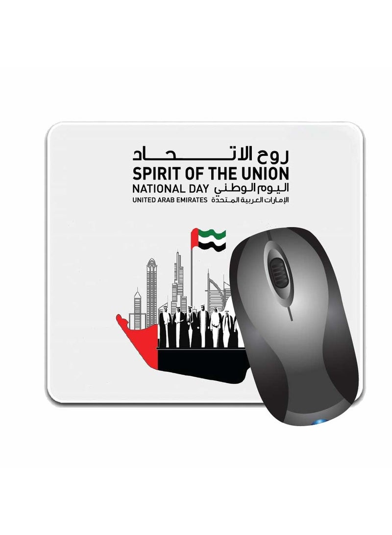 PRINTSHOP4ME Mouse pad with Printed theme design for Celebrating UAE  National Day or Flag day (Design 3) - Image 2