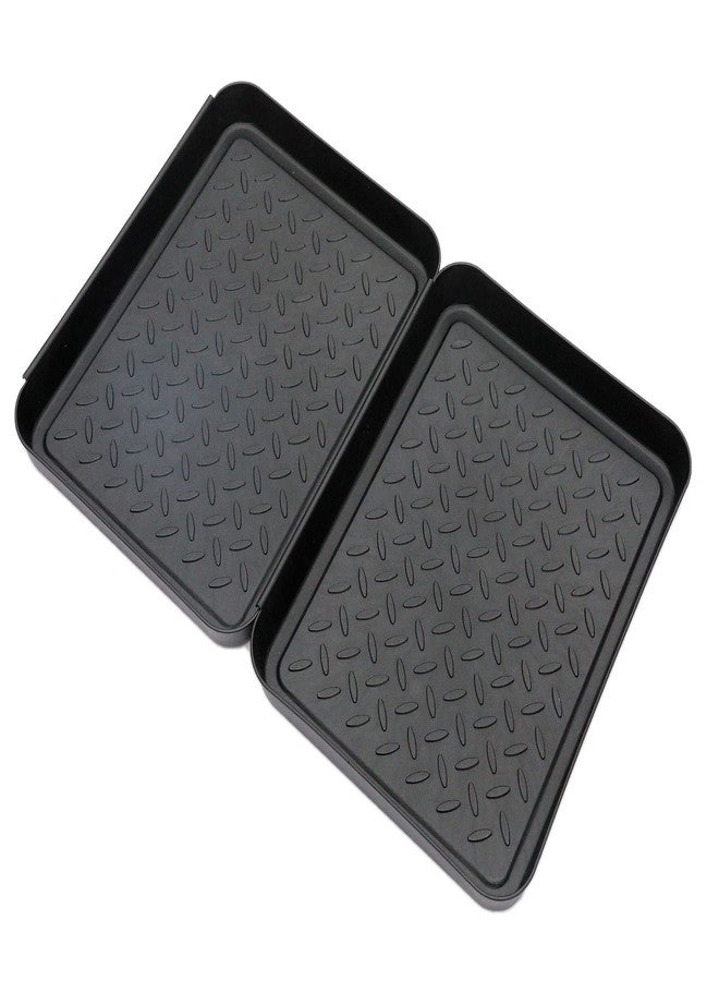 X-AT 3PCS Boot Tray,Shoe Mat,Multi-Purpose Garden Tool Tray,Pet Food Mat,Waterproof for Indoor and Outdoor (Black, 14 x 11 Inch) - Image 3
