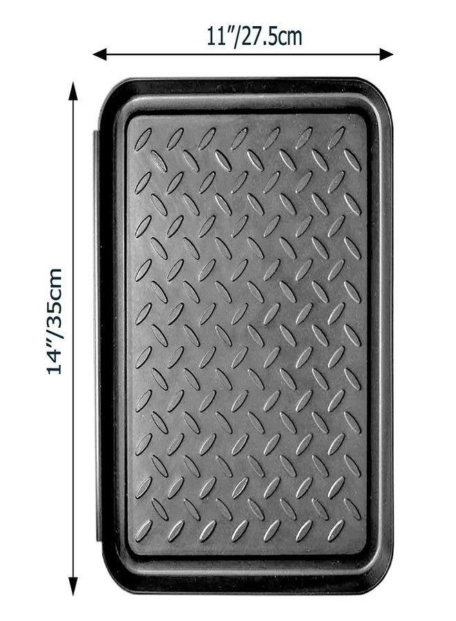 X-AT 3PCS Boot Tray,Shoe Mat,Multi-Purpose Garden Tool Tray,Pet Food Mat,Waterproof for Indoor and Outdoor (Black, 14 x 11 Inch) - Image 4