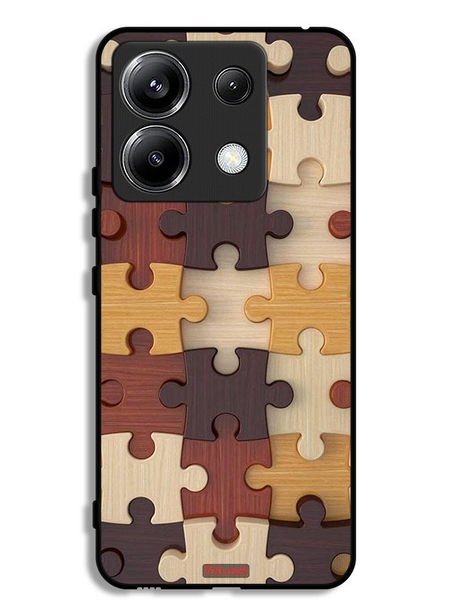 Tolwak Xiaomi Redmi Note 13 Pro 5G Protective Case Cover Wooden Pattern - Image 1