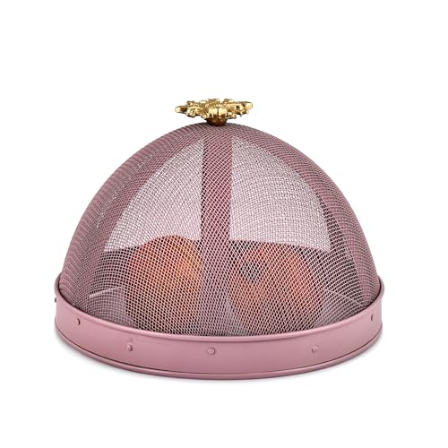 Elan The Royal Hive Cake Cover, Food Covers Steel Mesh Net Kitchen Umbrella Practical Home Using Anti Fly Mosquito Food Cover (10 Inch, Mauve) - Image 5