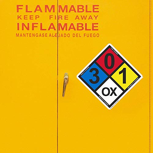 SmartSign - S-5549 NFPA Adhesive Label Kit (Placard, Digits & Symbols) | 14" Tall (Tip-to-Tip) Diamond Laminated Vinyl Black/Blue/Red/Yellow on White - Image 5