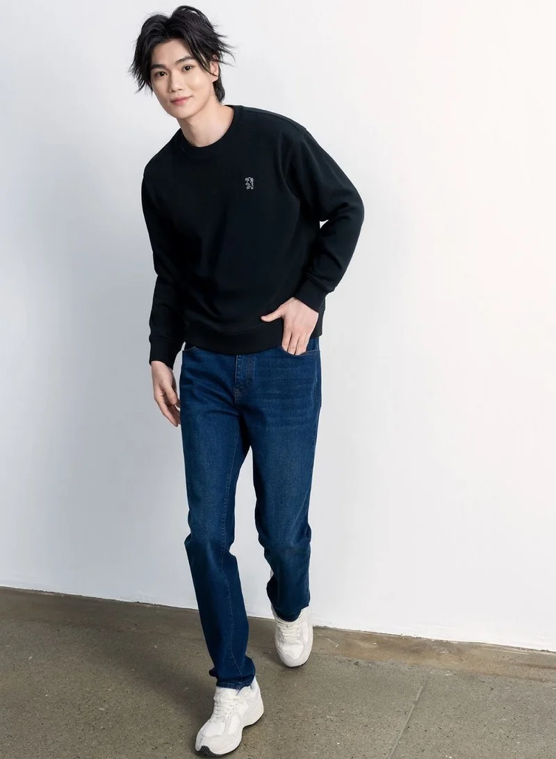 GIORDANO Men's Jeans: Regular Tapered Fit 2.0, Mid-Rise