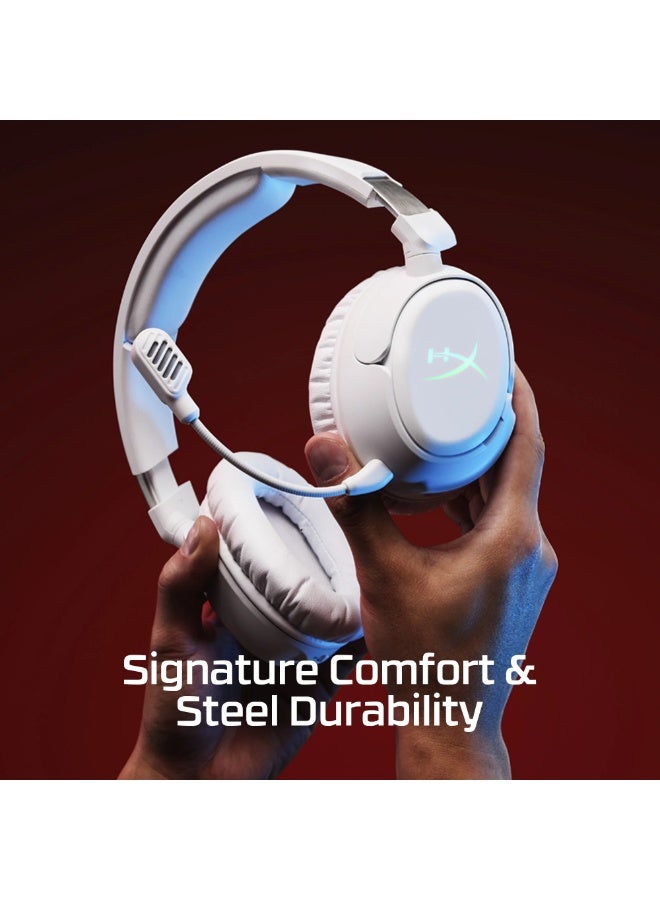 هايبركس HyperX Cloud Flight 2 - سماعة رأس لاسلكية للألعاب - لون أبيض / B5VC5AA - Image 3