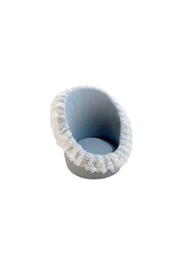 أدوات تصوير حديثي الولادة، أريكة دائرية متعددة الألوان من الدانتيل، كرسي مساعد لتصوير الأطفال، أدوات احتفالية لمئة يوم - Image 4