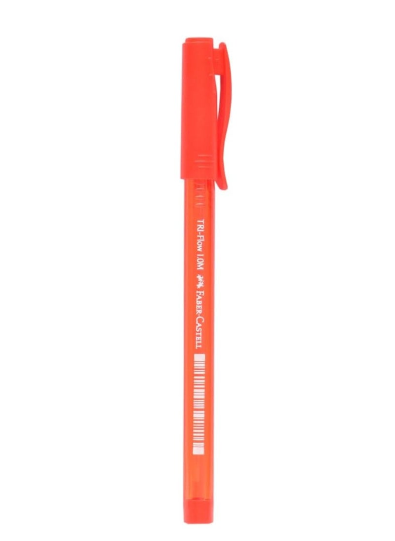 30-Piece Triflow Ballpoint Pen Red Ink