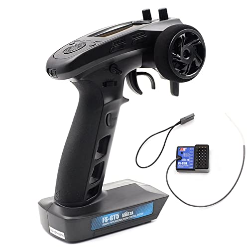 DTXMX FSGT5 6 Channels RC Transmitter with FSBS6 Gyro Receiver Fly 24G Sky Radio Controller 20 Models Storage for RC Buggy Crawler Car Boats Tank - Image 1