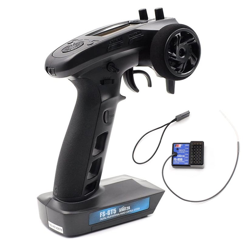 DTXMX FSGT5 6 Channels RC Transmitter with FSBS6 Gyro Receiver Fly 24G Sky Radio Controller 20 Models Storage for RC Buggy Crawler Car Boats Tank - Image 2