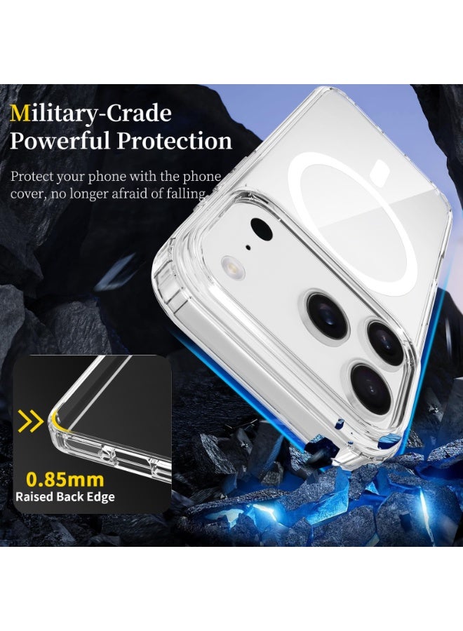 NIBEMINENT Shock Resistant Hard Shell Protection Case With Magsafe For iPhone 16, Transparent - Image 2