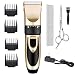 Highdas Dog Clippers for Grooming Low Noise Cordless Electric Dog Grooming Kit Clippers Rechargeable Quiet Dog Shaver Pet Hair Trimmer Kit for Dogs Cats Gold - Image 1
