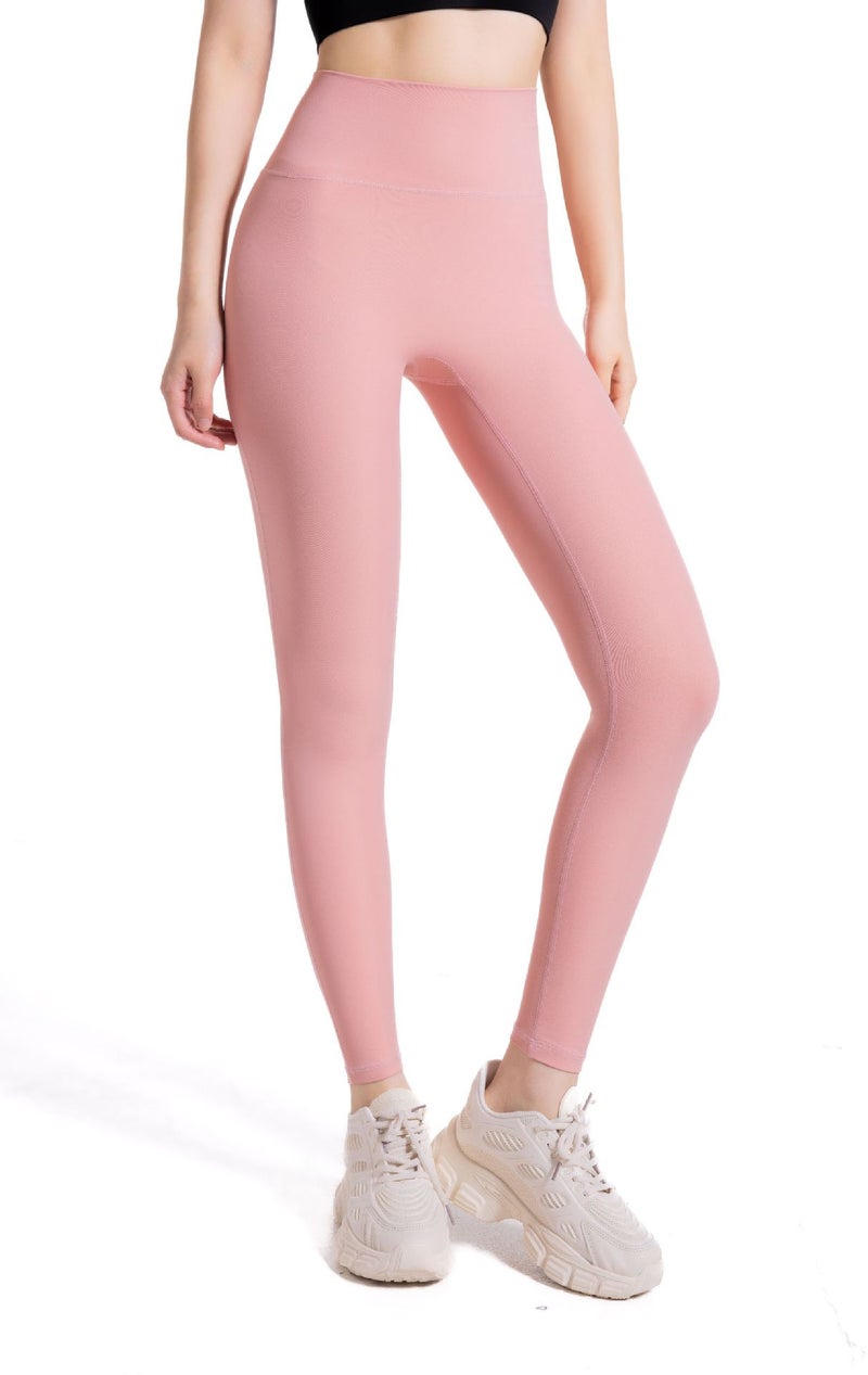 Generic Back waist cross yoga pants 2024 new outdoor sports running fitness pants womens high waist hip lifting tight yoga clothes Lotus root starch