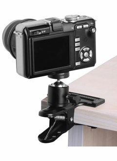 Y&D Tripod Camera Mount Clip, 2 Pcs Multi-Function Metal Clamp Holder Flash Reflector Clip with 1/4" Screw Ball Head  - Image 2