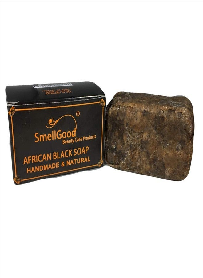 SmellGood - African Black Soap, totally natural, best quality, raw and organic soap, great for body and face wash, imported from Ghana, 8oz bar, 2 Units Set - Image 2