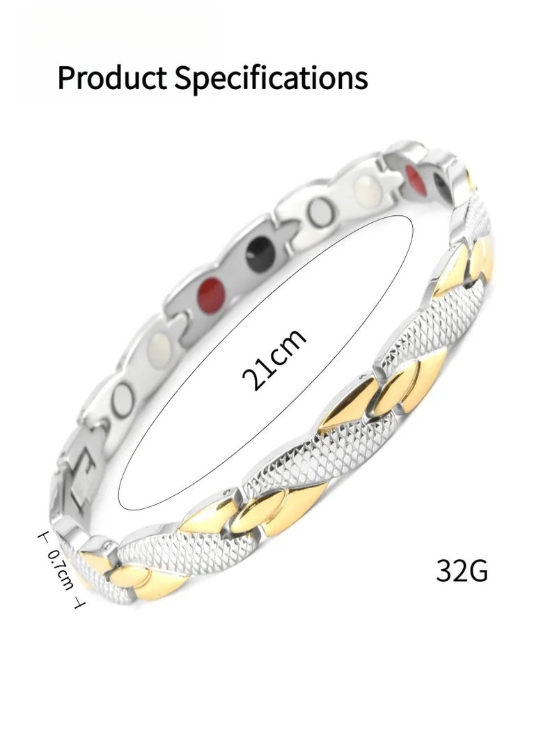 Couple magnetic bracelet, personalized stainless steel bracelet, romantic pairing gift prepared for him and her, Ramadan wedding gift - Image 1