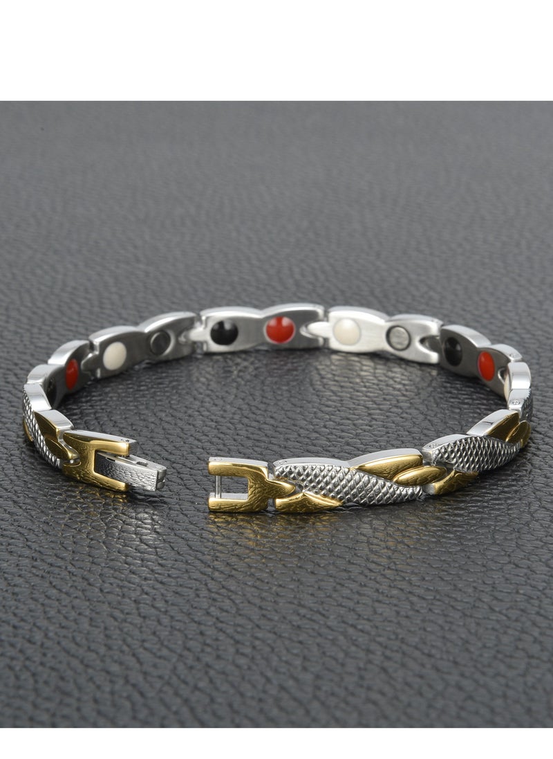 Couple magnetic bracelet, personalized stainless steel bracelet, romantic pairing gift prepared for him and her, Ramadan wedding gift - Image 2