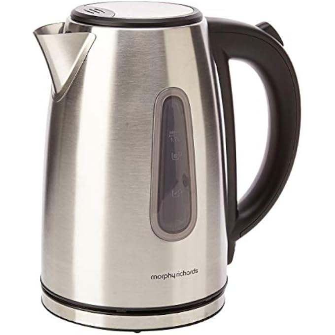 morphy richards Equip Brushed Jug Kettle Silver 17L 102773 - Image 2