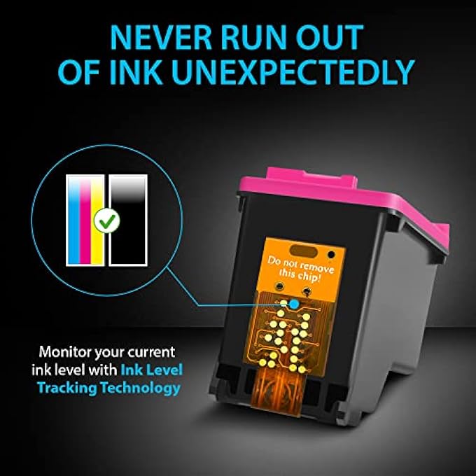 RE-MANUFACTURED INK CARTRIDGE REPLACEMENT FOR HP 63XL 63 XL (BLACK & COLOR 2 COMBO PACK) USE WITH DESKJET 1110 1112 2130 3630 3632 ENVY 4510 4516 4520 4522 4525 OFFICEJET 3830 4650 4655 5220 - Image 3