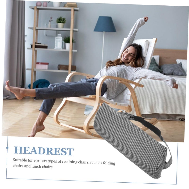 Outdoor Lounger Lunch Break Pillow Neck Support Headrest Comfortable Deck Chair - Image 3