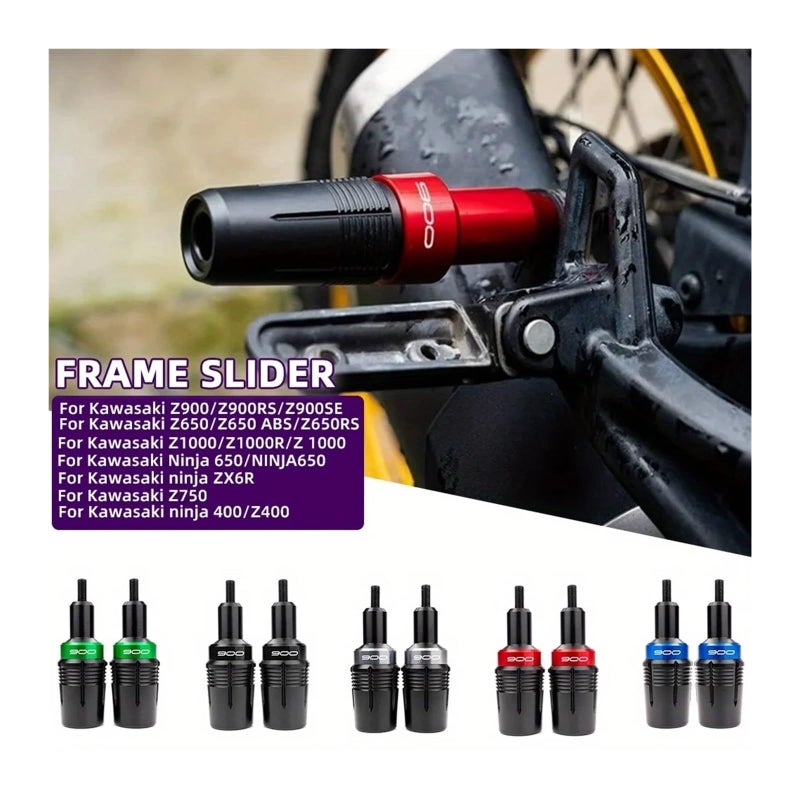 Green Motorcycle Engine Frame Slider Crash Protector Pad For Z900 Z900RS Z900SE 2017 2025 - Image 3