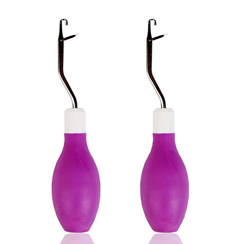 ZMAAGG 2-Piece Latch Hook Set - Crochet Hooks for Dreadlocks & Carpet Making, Bent Latch Hook Included - Image 1