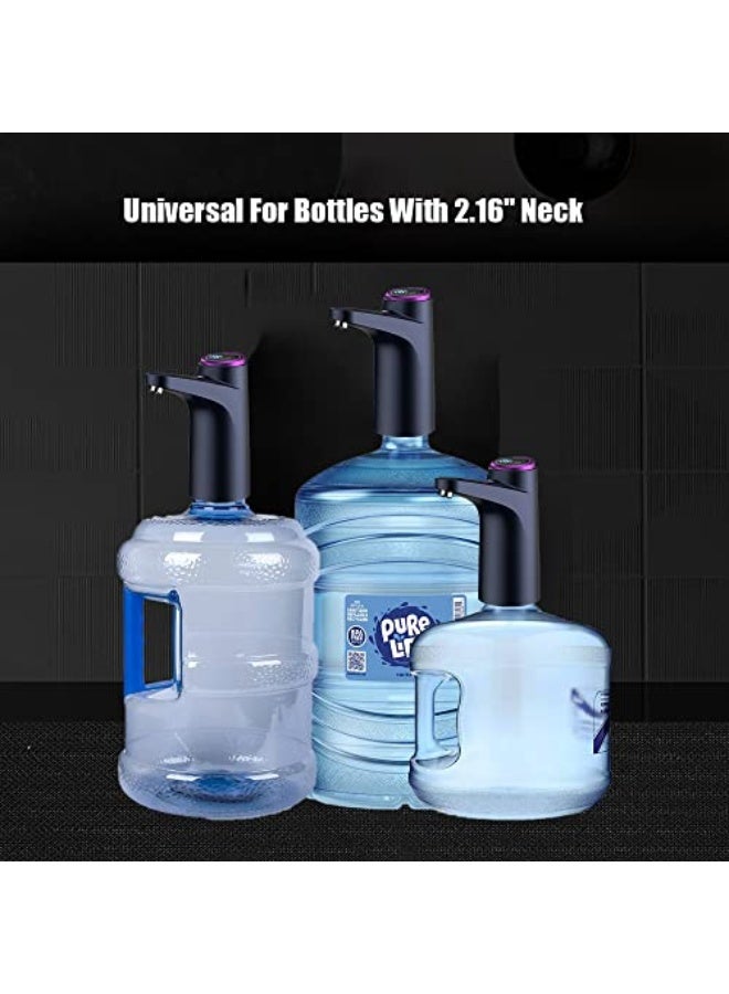 GOLDEN DEER Modern Dark Gray 5 Gallon Water Dispenser, USB Charging, 2 Pumping Modes, Fits 2.5, 3 & 5 Gallon Bottles - Image 4