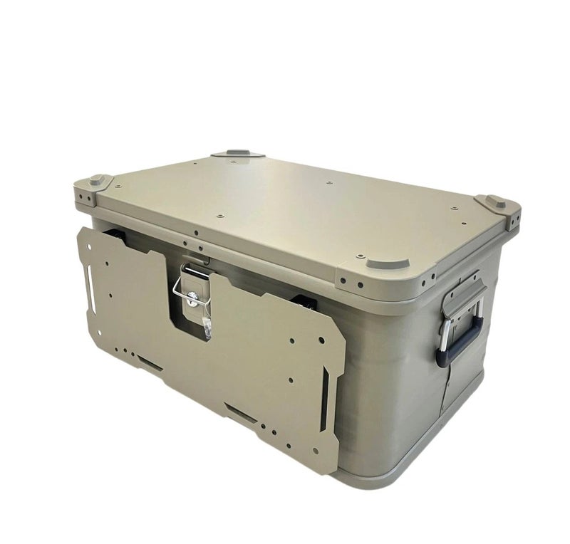 Rock Portable Foldable Camping Table Multi Storage Box 50L with One Side Table - Image 5