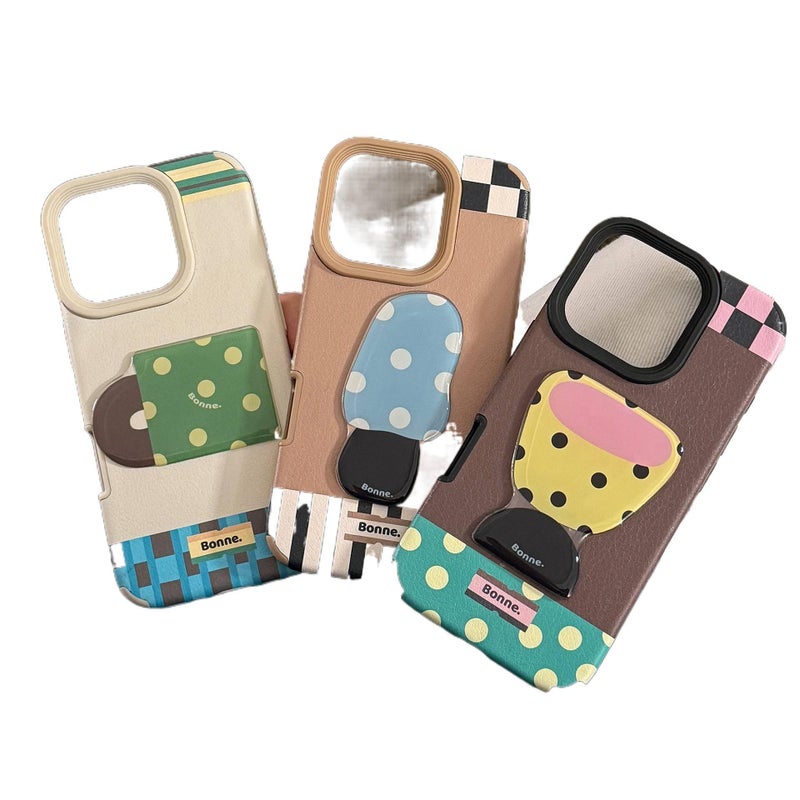 Shockproof iPhone 13 Pro Max Leather , Black Texture , Cover for iPhone 13 for Indoor Use - Image 2
