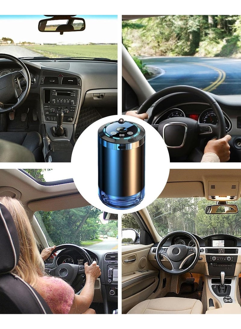 Car aromatherapy machine - 5 modes. Humidifier essential oil diffuser - A long-lasting car diffuser that can be used in the car interior, home office, and bedroom to eliminate car odors. - Image 2