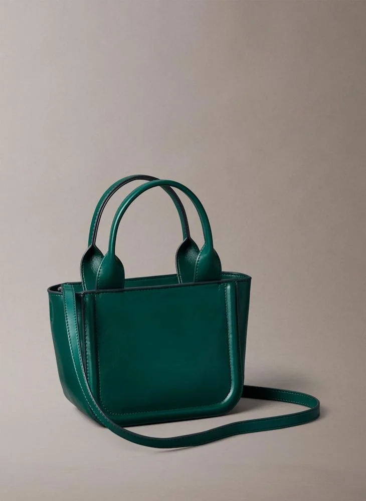 CALVIN KLEIN Logo Raised Small Tote With Strap