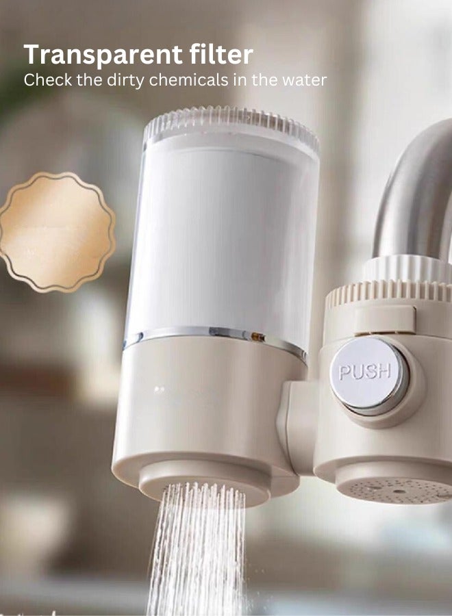 turtees Tap Water Purifier Clean Kitchen Faucet Remove Water Impurities Rust Mini Washable Ceramic Percolator Water Filter - Image 1