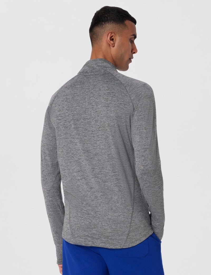 Van Heusen Athleisure Men's Quick Dry Gym Jacket (81001_Grey_Large) - Image 3