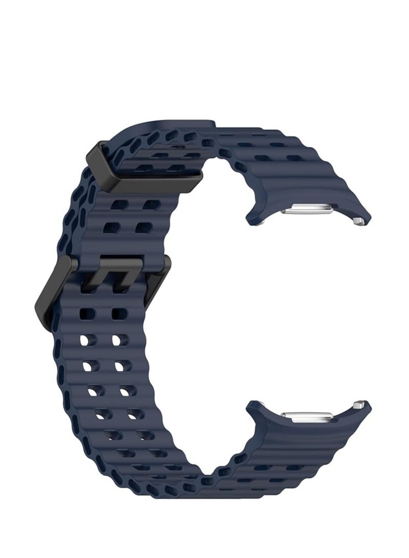 Samsung Galaxy Watch 7 Ultra Band 47mm, Soft Ocean Silicone Sport Strap Women Men Replacement Accessory Fit for Samsung Galaxy Watch Ultra Band