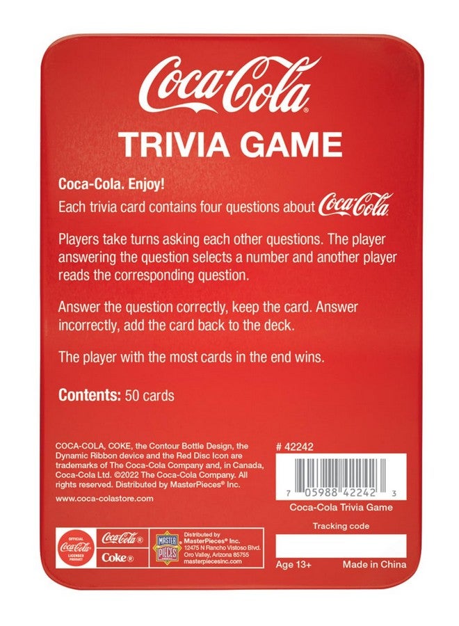 MasterPieces Masterpieces Officially Licensed Coca-Cola - Family Trivia Game with Collectible Tin Ages 13 and Up. - Image 3